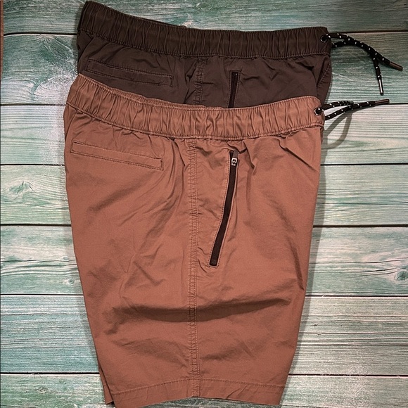 Sonoma Comfort Zone Men's Dark and Light Brown Athletic Shorts. Two Pairs - Picture 4 of 4